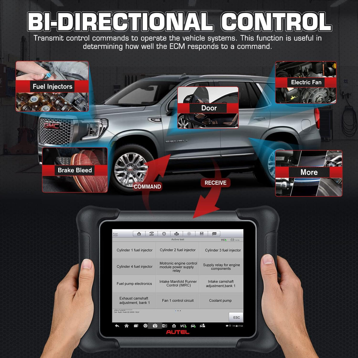 Autel Scanner MaxiSys Elite II, 2022 Newer Model, Hardware Same as Autel MS909, J2534 ECU Programming & Coding, Bi-Directional Control, 38+ Services G254763
