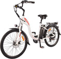 Pearl White 750W 48V 13Ah Step-Thru Electric Bicycle R110769