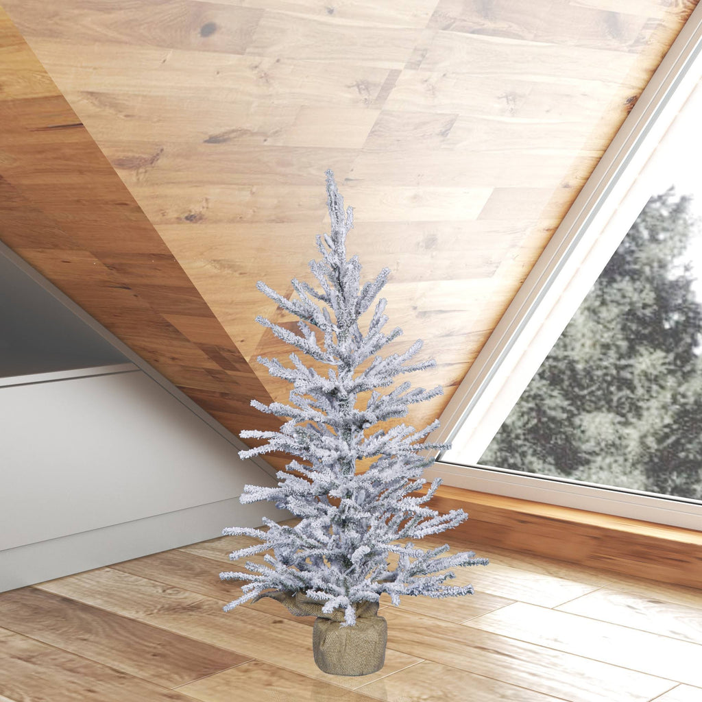 Flocked Angel Pine Artificial Christmas Tree W406