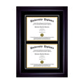 Double Diploma Frame with Double Matting for 8.5 x 11 V2188