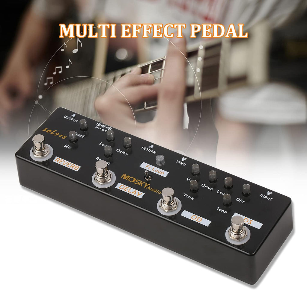 5-in-1 Multi Effect Guitar Pedal W9999