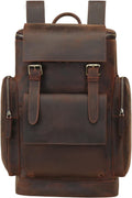 Leather 15.6 inch Laptop Backpack E8052