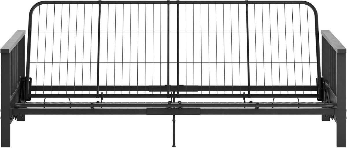 Black Metal Arm Futon Frame Z8785