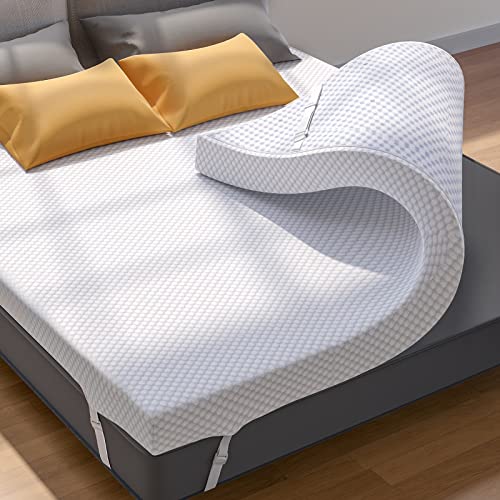 3 Inch Gel Memory Foam Mattress Topper Queen R31688