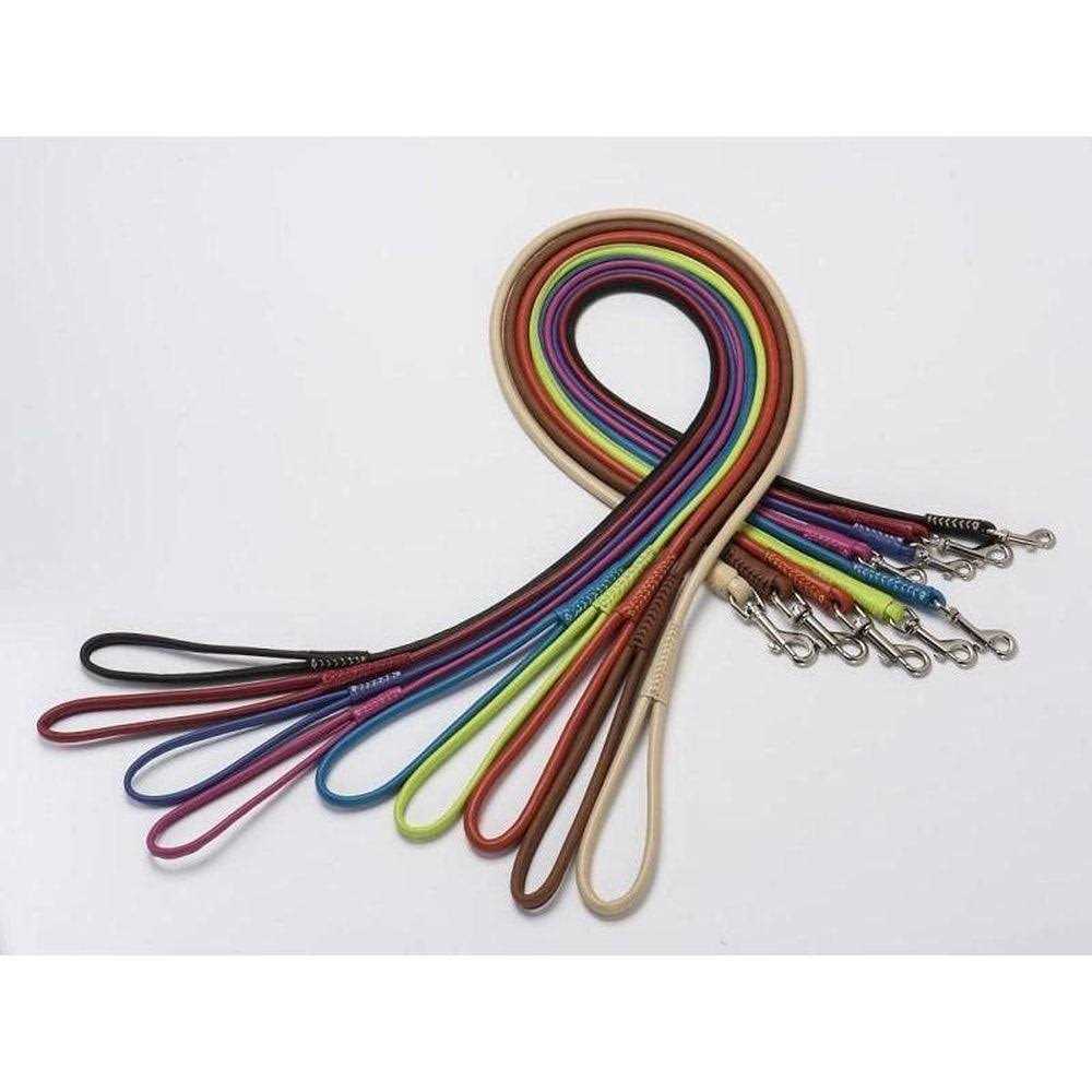 Soft Leather Round Leash D949