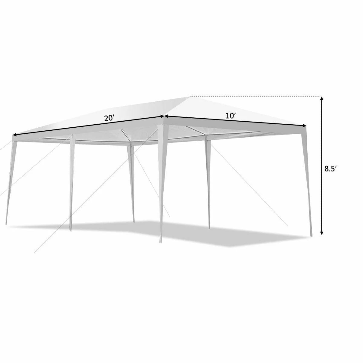 10'x20' Canopy Tent with 4 Sidewalls and Carry Bag S356