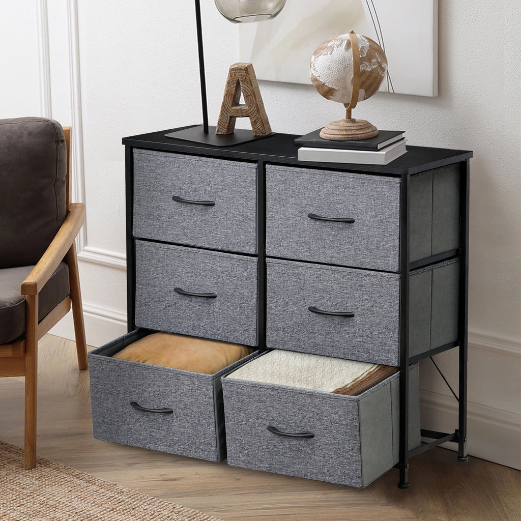 6 Drawer Fabric Storage Dresser B90841