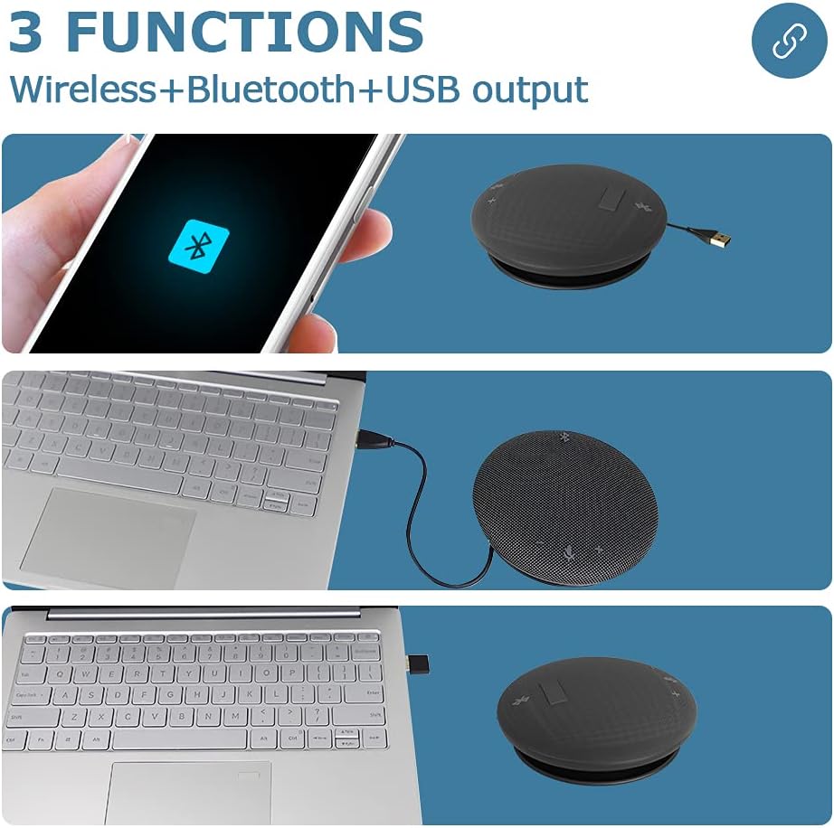 HD1080P PTZ Conference Room Camera and Wireless Bluetooth USB Conference Microphone and Speaker M1711