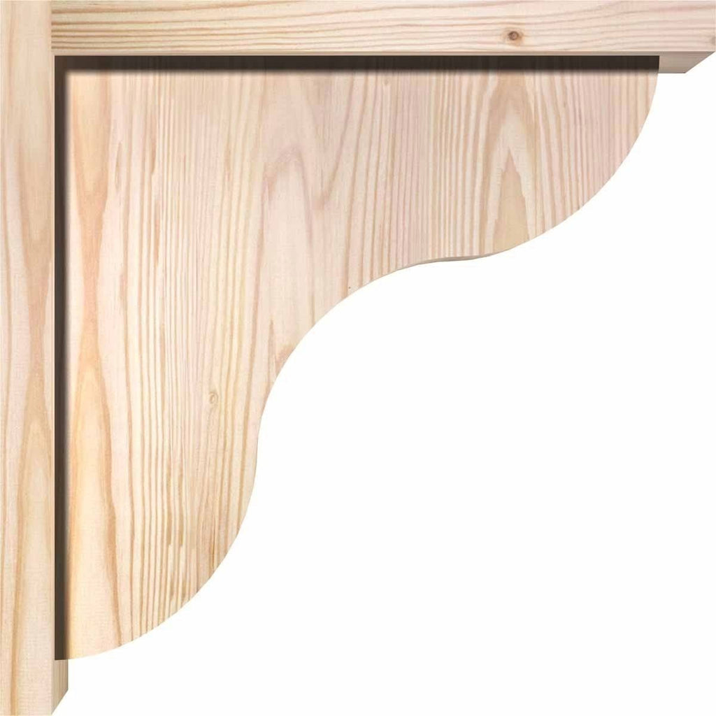 Carmel Smooth Corbel w/Backplate, Douglas Fir S63803
