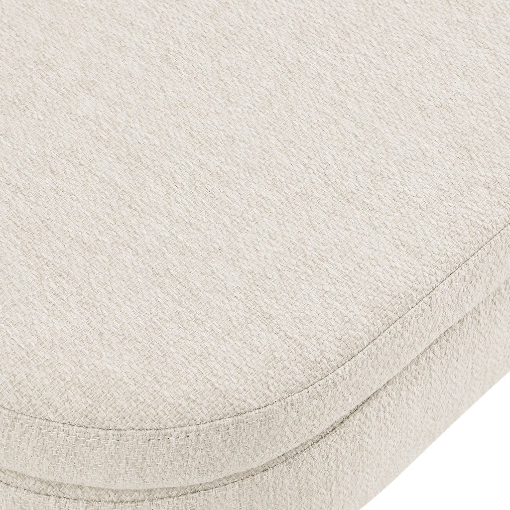 Oval Storage Bench with Rubber Wood Legs T776