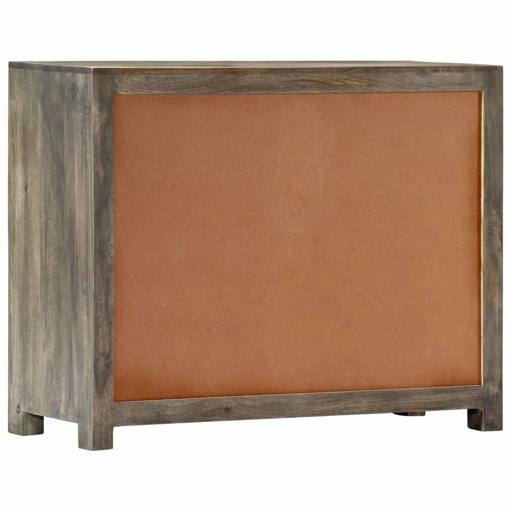 Gray Solid Mango Wood Side Cabinet N228311