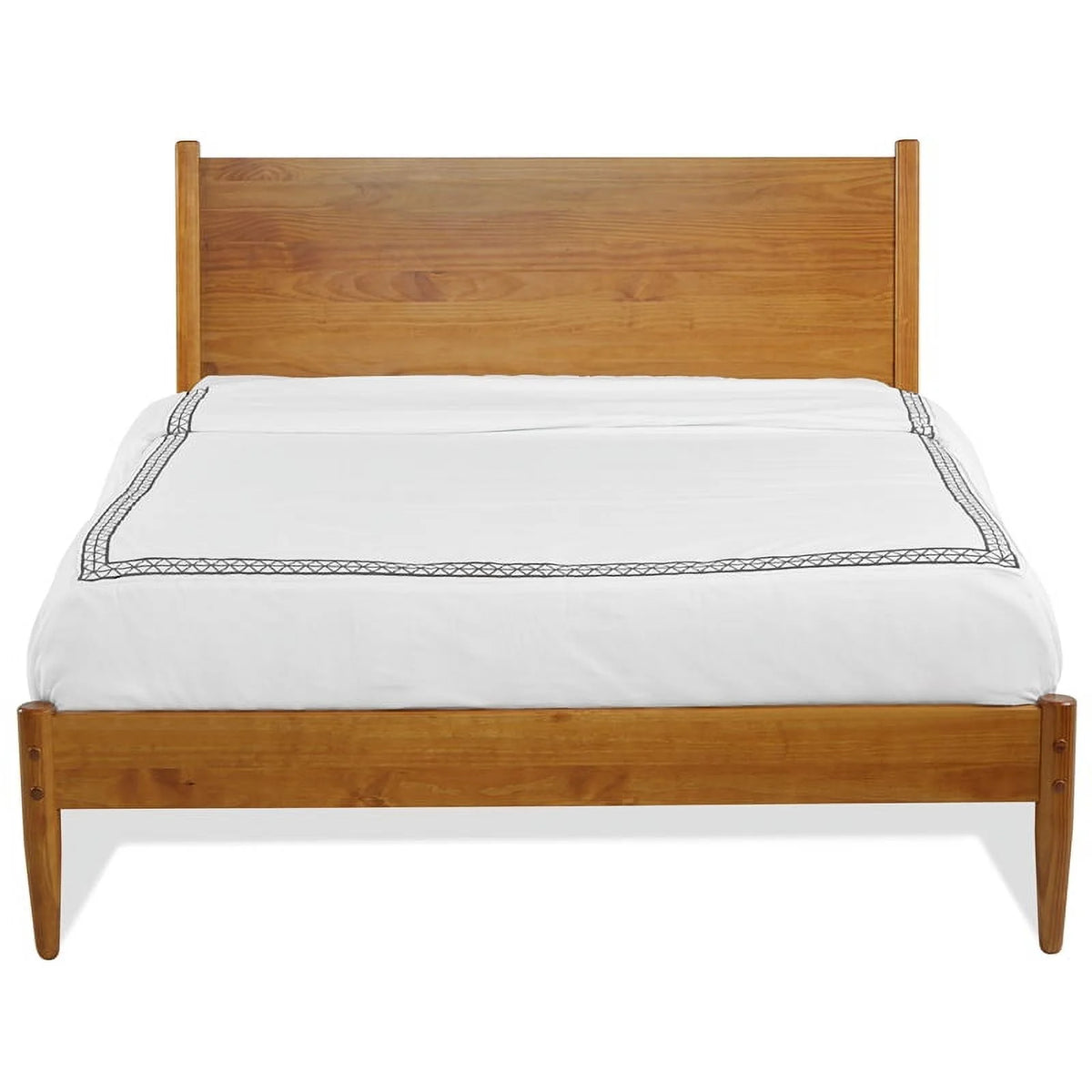 Solid Wood Queen Panel Bed Z55149