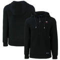 Black Half-Zip Recycled Pullover Hoodie N22565
