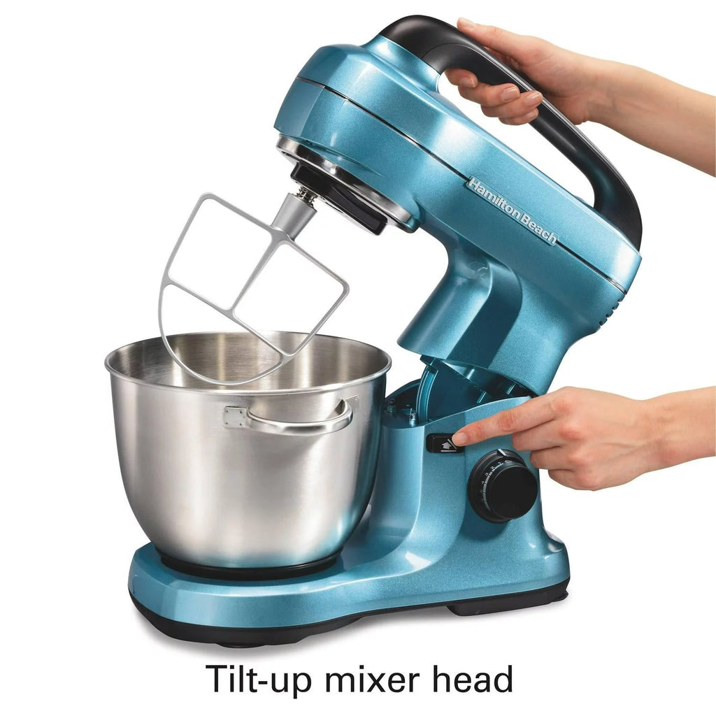 4 Qt 7-Speed Tilt Head Stand Mixer Blue F684