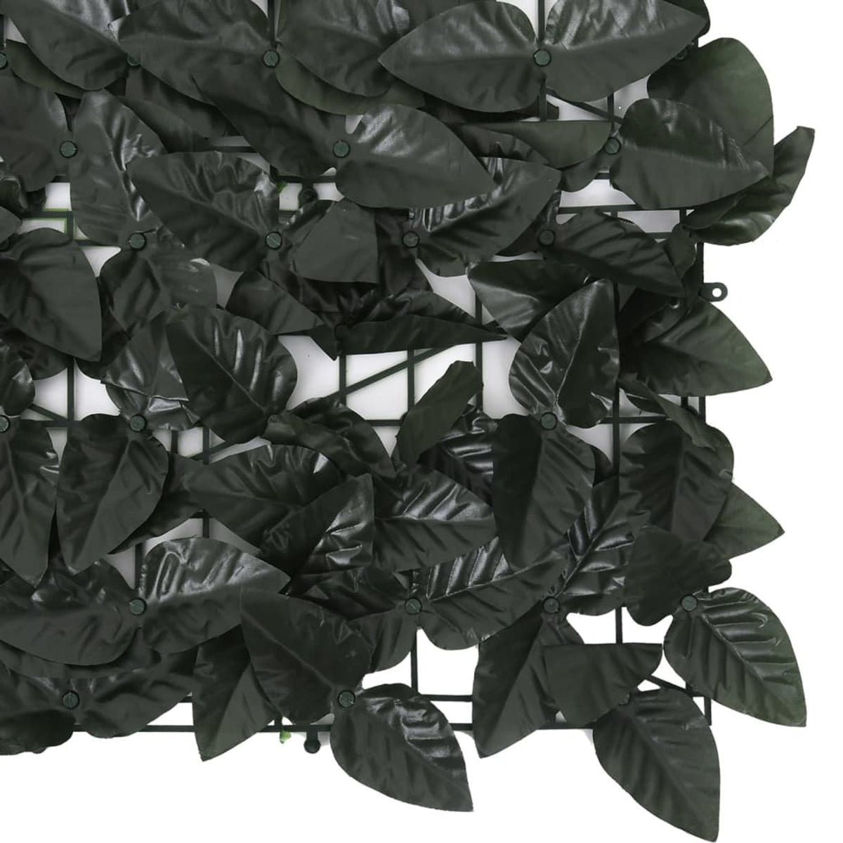 Balcony Screen with Dark Green Leaves 196.9"x39.4" E6492