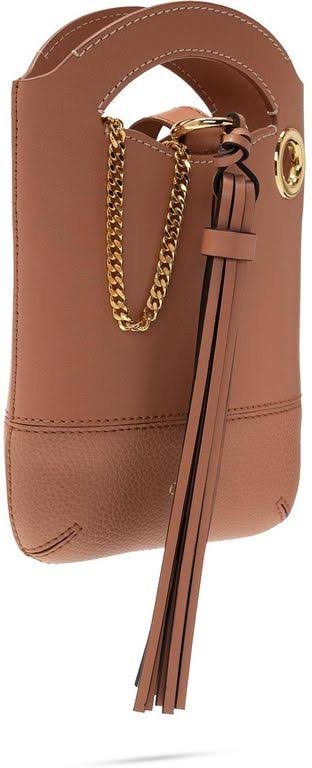 Mini Leather Crossbody Phone Pouch V716358