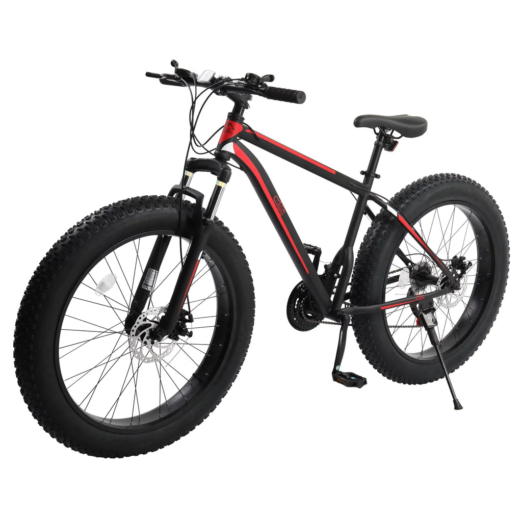 26 Fat Tire Mountain Bike 21 Speed High Carbon Steel Frame R561717