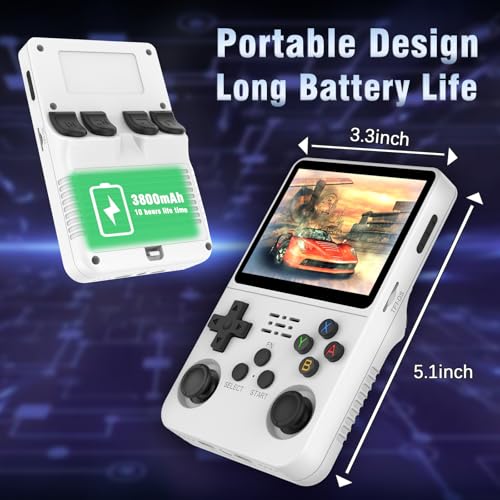 Black 3.5-Inch IPS Screen Handheld Game Console, 3500mAh, 128G N823919