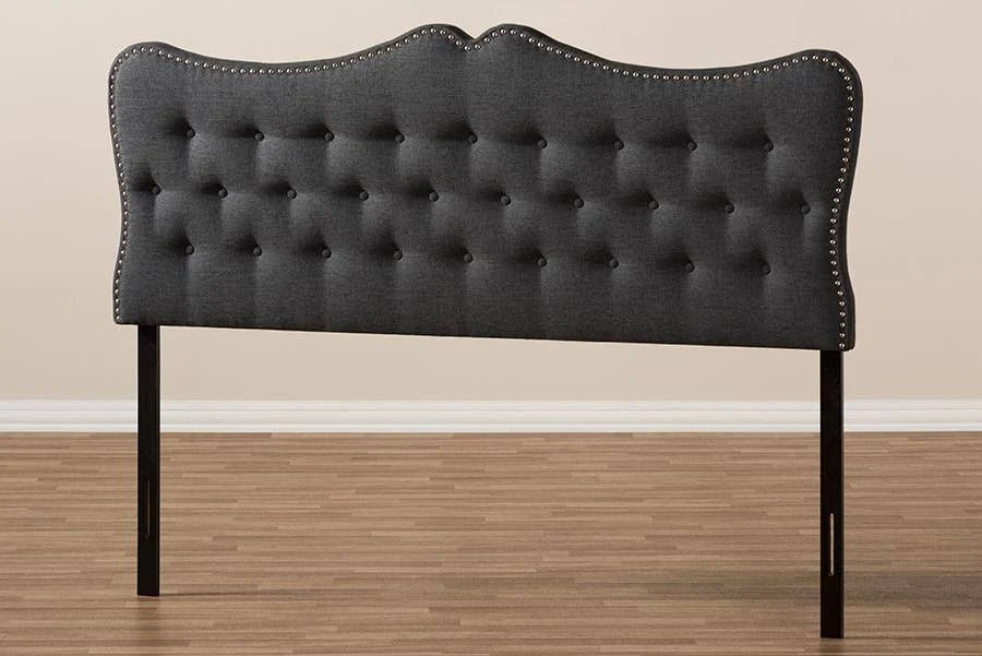 Dark Grey Fabric Full Size Headboard K511612