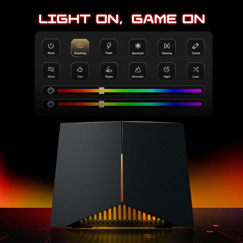 Tri-Band BE19000 Wi-Fi 7 Gaming Router with 2×10G + 4×2.5G Ports V369007