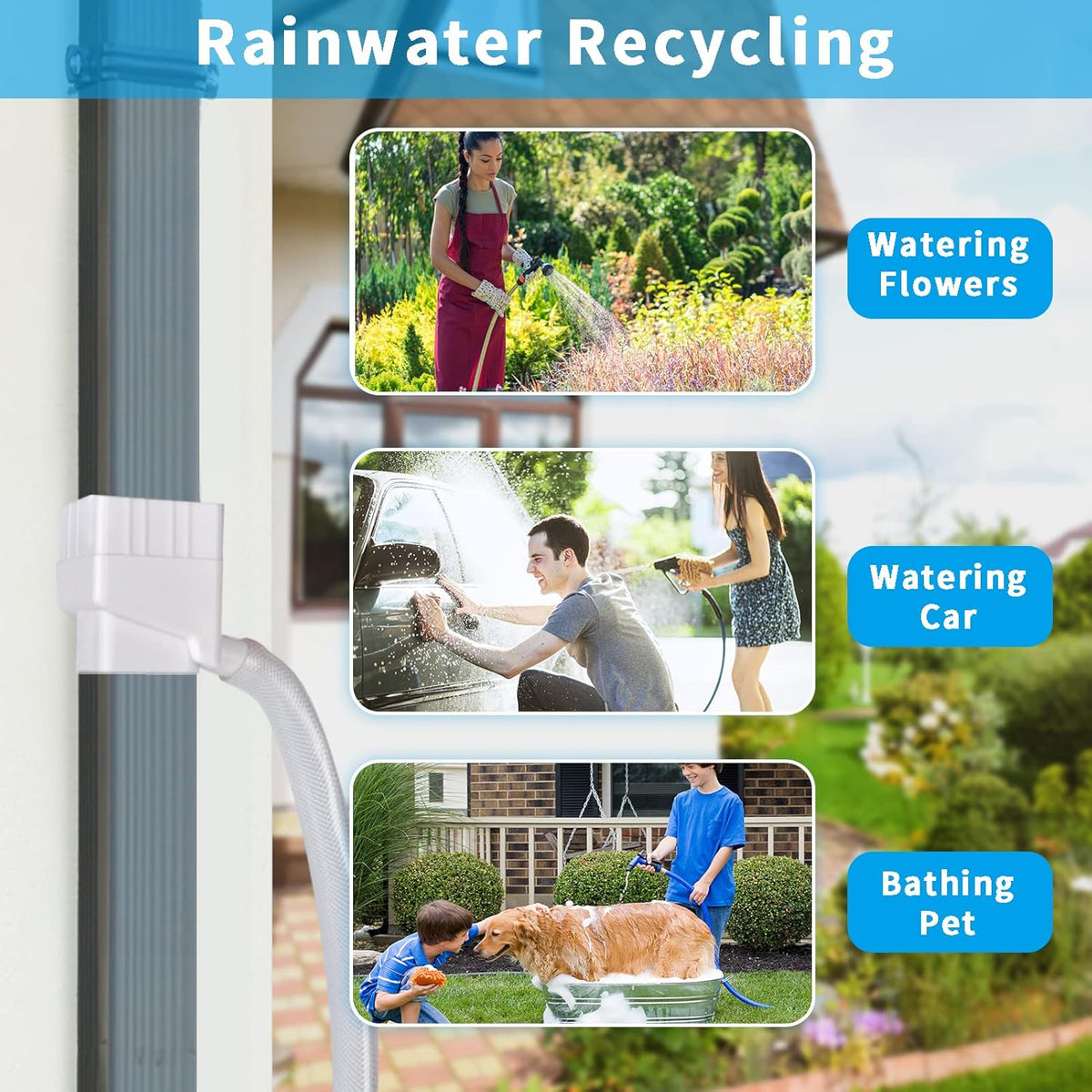 Rain Water Catching System with 40" Hose M951081