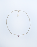 Pink Heart Charm Gold-Plated Chain Necklace K109