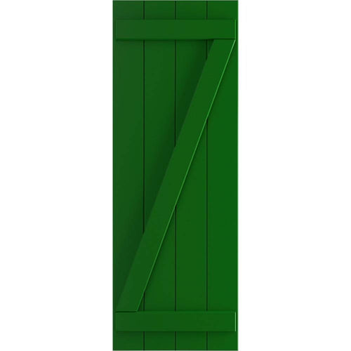 21 1/2x22W x 57x22H PVC Board-n-Batten Shutters N3027