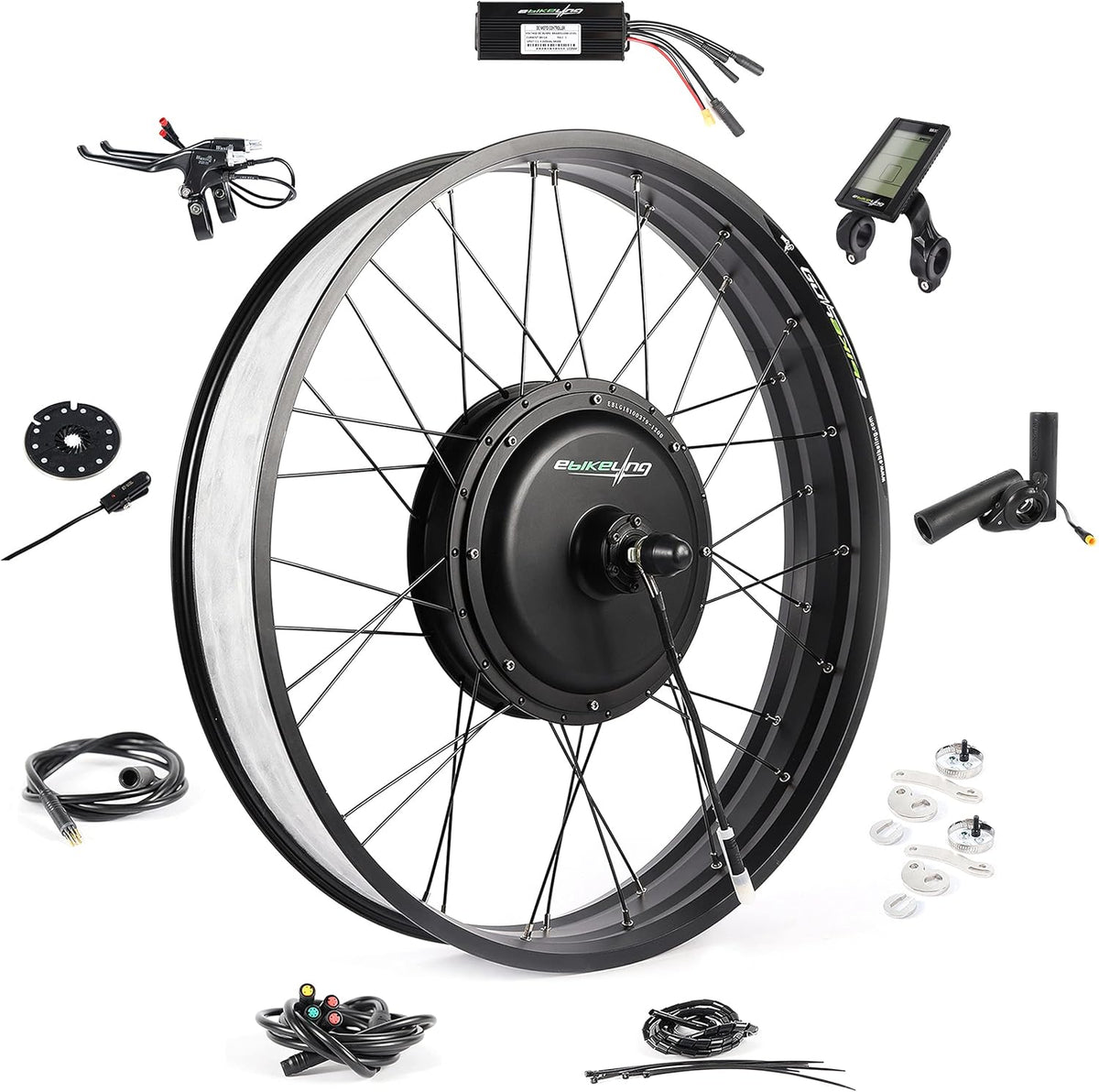 Waterproof Ebike Conversion Kit 26" Fat Front or Rear Wheel Hub Motor Kit P20099