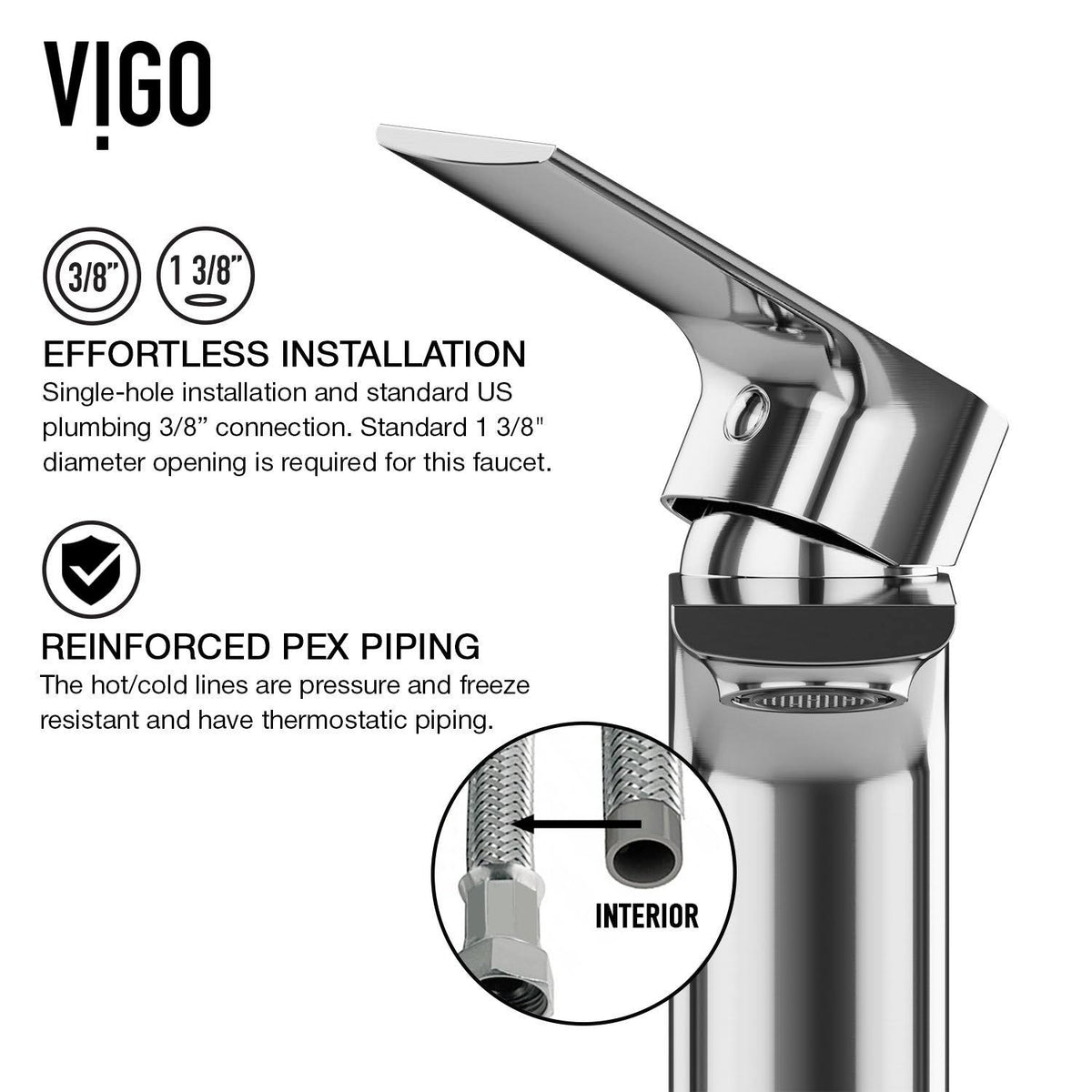 15 inch Vessel Bathroom Sink and Vessel Faucet Set in Chrome with Pop-Up Drain L969634