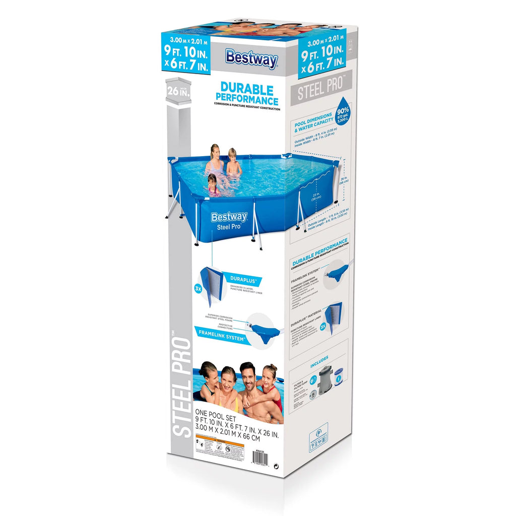 Rectangular Above Ground Swimming Pool Set S51079
