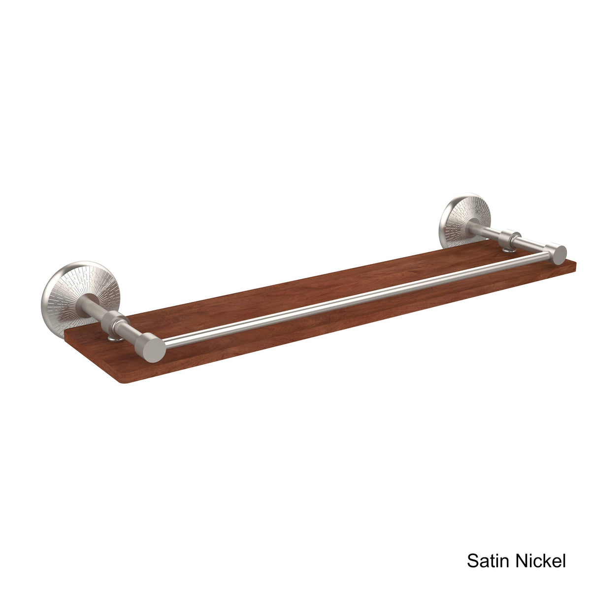 22 inch Solid Ironwood Shelf with Gallery Rail J40807