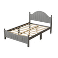 Gray Solid Wood Platform Bed Full D45193