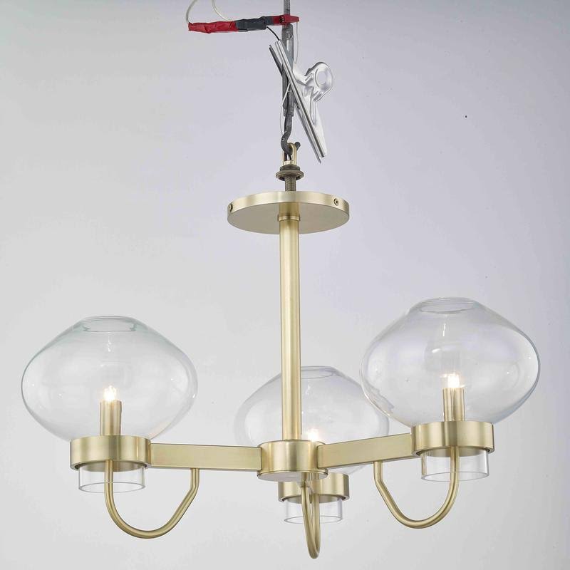 Polished Nickel 3 Light Semi-Flush Mount H85964