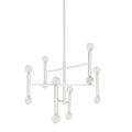 Matte White 12 Light Chandelier H82342