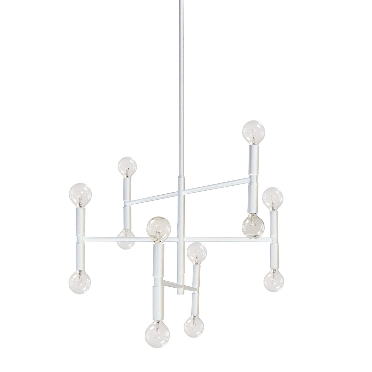 Matte White 12 Light Chandelier H82342