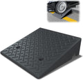 Rubber Curb Ramp 19.6 × 19.6 × 6 Heavy Duty Portable Threshold Ramp 1 PC R49270