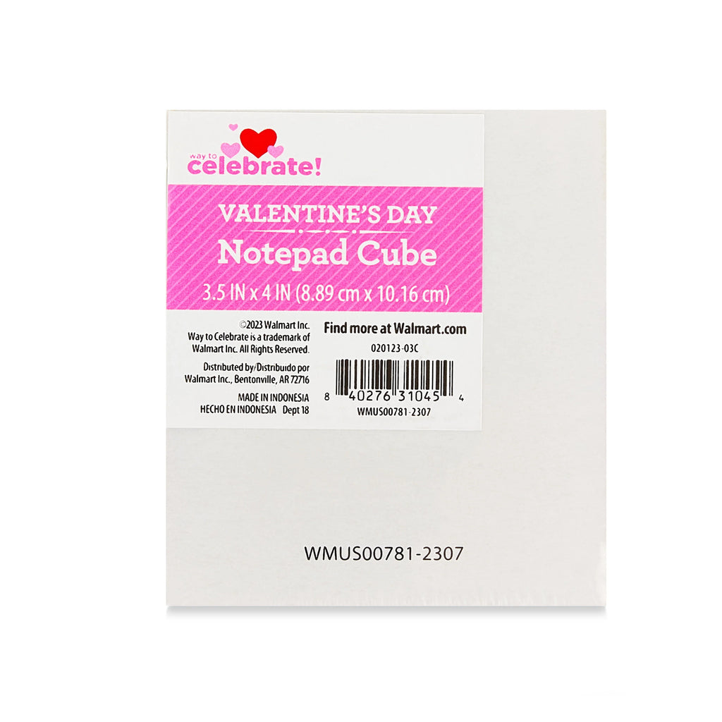 Pink Notepad Cube B379