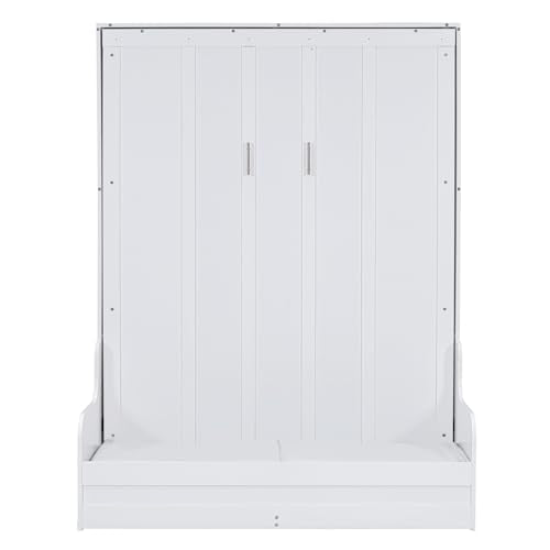 Queen Size Grey Murphy Bed with Sofa and Cushion A29860