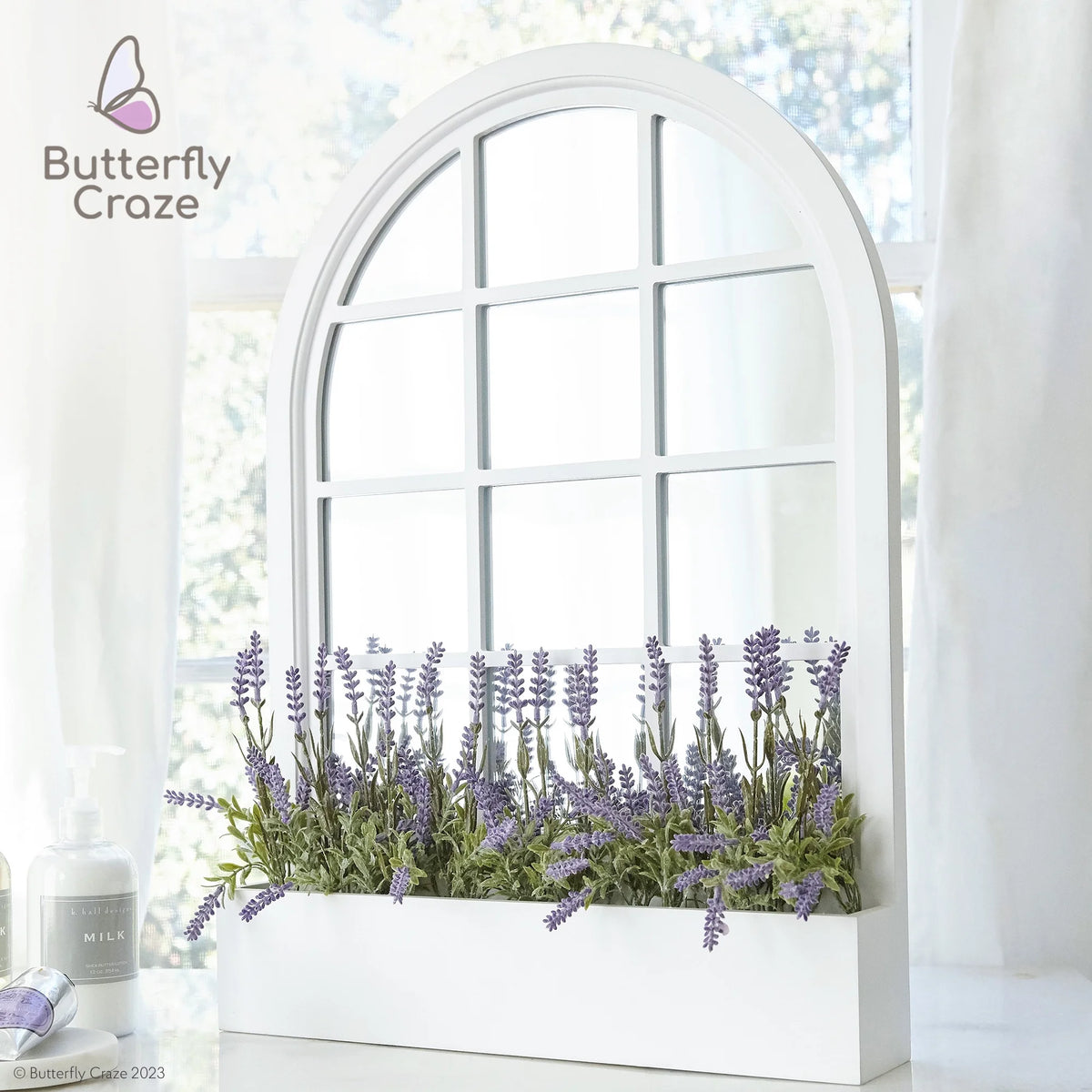 Artificial Lavender 4-Piece Bundle Faux Silk Plants Z4995