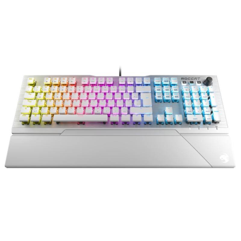 Arctic White RGB Mechanical Gaming Keyboard with Wrist Rest Q4543