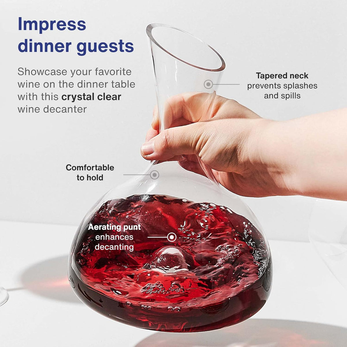 Wine Decanter 44 oz Capacity Pack of 2 B8936