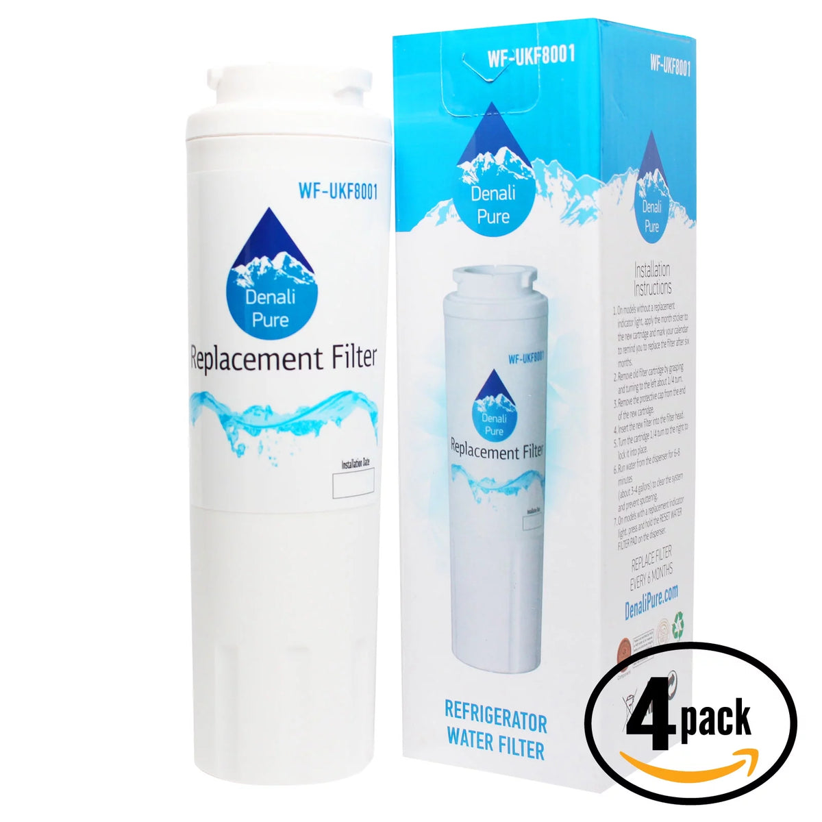4-Pack Refrigerator Water Filter Q268