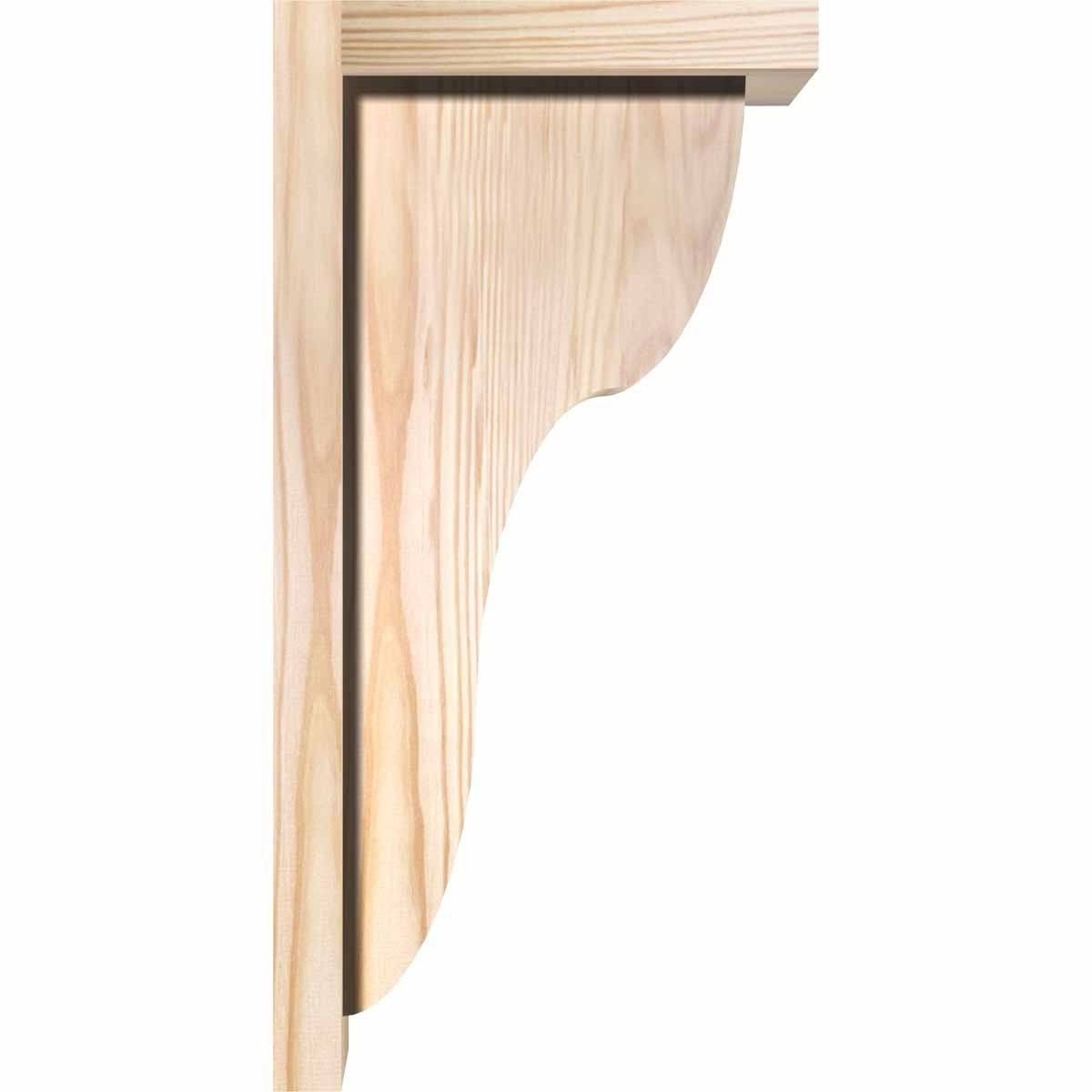 Carmel Smooth Corbel w/Backplate, Douglas Fir S63803