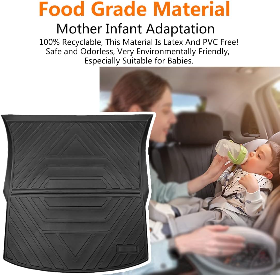 Black Pack of 2 TPE Trunk Mat P4443
