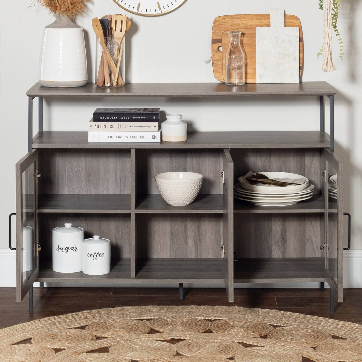 3-Door Buffet Dark Walnut H11700