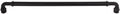 Flat Black 18" Metal Appliance Pull H787