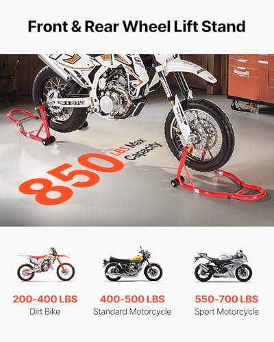 850lbs Motorcycle Stand Lift Front Rear Combo A512