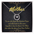 Lucky Horseshoe Necklace with CZ Crystals M267