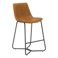 Tan Faux Leather Bar Stool (Set of 2) L695075