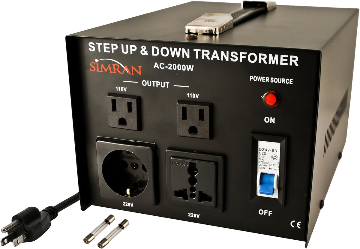 1500 Watt Voltage Power Converter Transformer, Black L134399